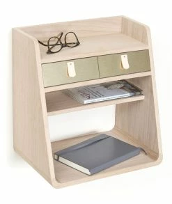 Suzon Wall Storage - 36 X 39,5 Cm - Hartô 9 Suzon Wall Storage - 36 X 39,5 Cm - Hartô -Coffee Tables Sales Shop wall storage suzon natural wood white madeindesign 242242 product800